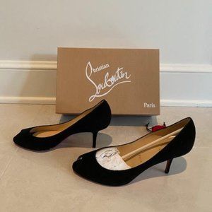 CHRISTIAN LOUBOUTIN Materna 70 Suede Pumps (New)